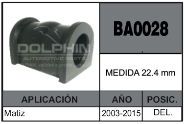 Imagen de BA0028 G. BARRA CHEV. DEL MATIZ  03-15