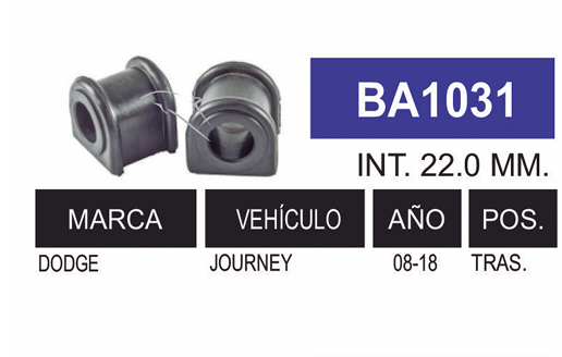 Imagen de BA1031 G. BARRA CHRYSLER TRAS.