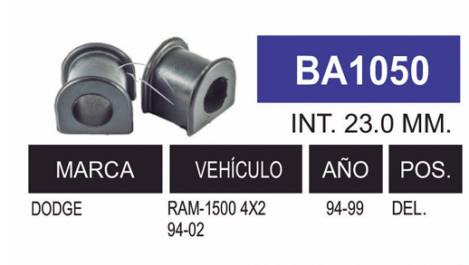 Imagen de BA1050 G. BARRA CHRYSLER DEL.  RAM  94-