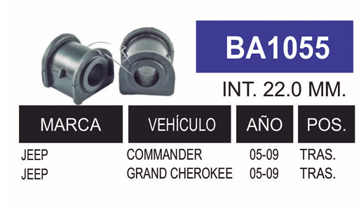 Imagen de BA1055 G. BARRA CHRYSLER TRAS. GRAND