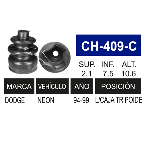 Imagen de CH-409-C MACH. L/C  DER. NEON 94-96