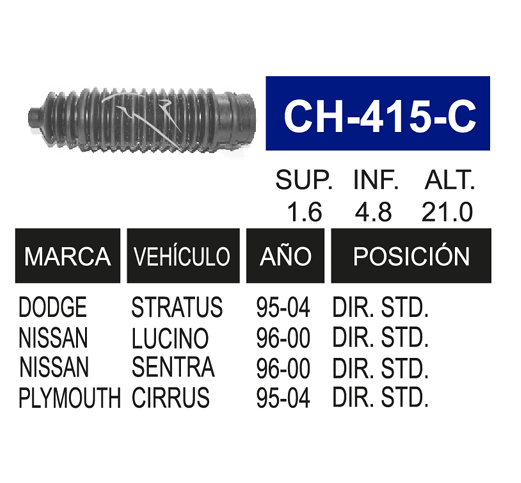 Imagen de CH-415-C MACH. DIR. STD. DER. IZQ. STRATUS