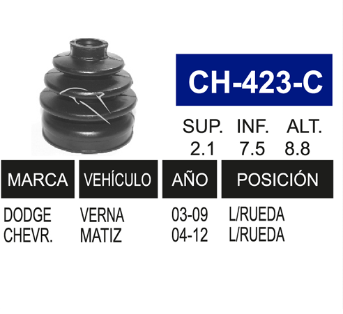 Imagen de CH-423-C MACH. L/R IZQ. Y DER. VERNA 04-06