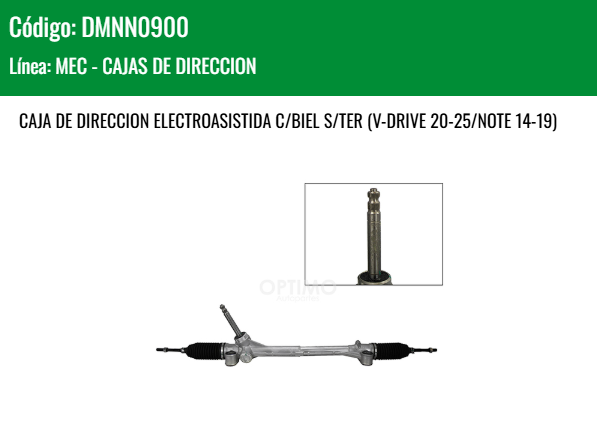 Imagen de DMNN0900 CAJA DE DIRECCION ELECTROASISTIDA C/BIEL S/TER (V-DRIVE 20-25/NOTE 14-19)