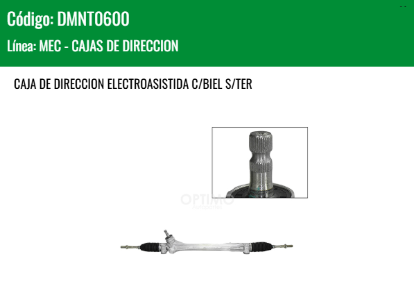 Imagen de DMNT0600 CAJA DE DIRECCION ELECTROASISTIDA C/BIEL S/TER