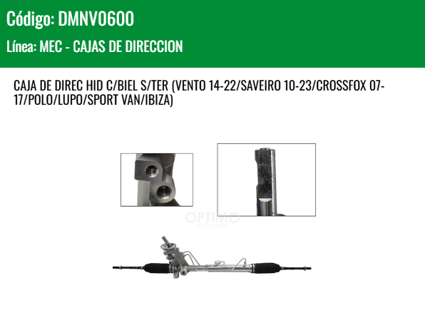 Imagen de DMNV0600 CAJA DE DIREC HID C/BIEL S/TER