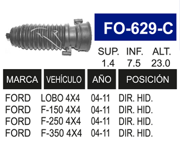 Imagen de FO-629-C MACH DIR FORD LOBO 4X4 04-11