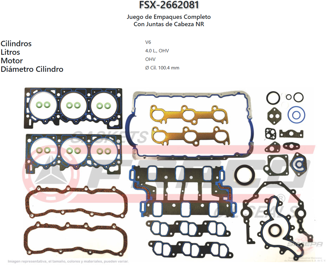 Imagen de FSX-2662081 JGO COMPL FORD EXPLORER OHV