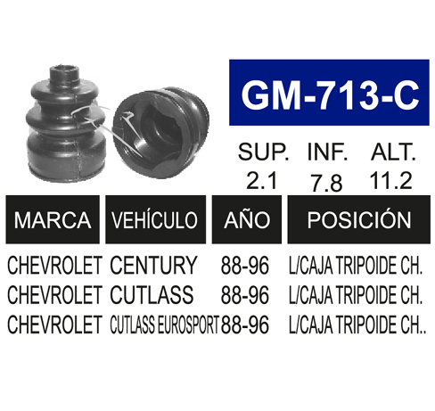 Imagen de GM-713-C MACH. L/C AMERICANOS TRIPOIDE