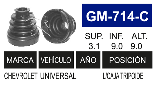 Imagen de GM-714-C MACH L/R AMERICANOS TRIPOIDE