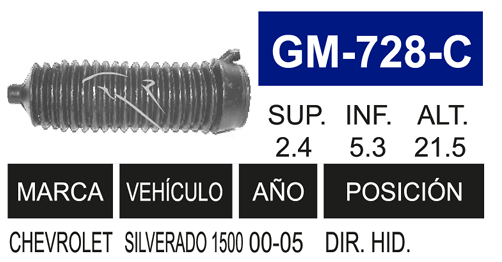 Imagen de GM-728-C MACH DIR HID IZQ Y DER SILVERADO