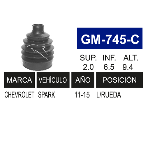 Imagen de GM-745-C MACH L/C SPARK 11-15