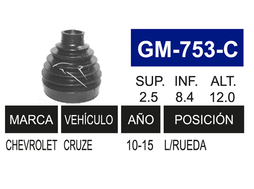 Imagen de GM-753-C MACH L/R CRUZE 10-14