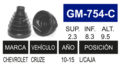 Imagen de GM-754-C MACH L/C CRUZE 10-14