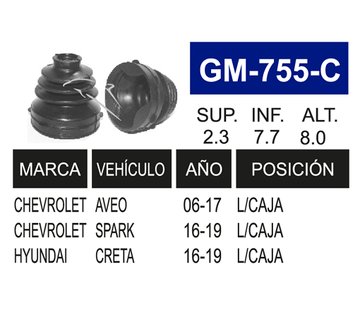 Imagen de GM-755-C MACH L/R AVEO 08-17
