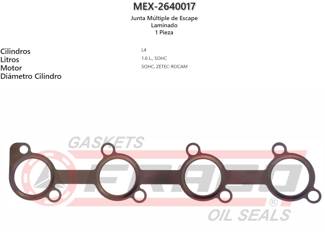 Imagen de MEX-2640017 MULT.ESC.FORD KA, FIESTA ( Motor