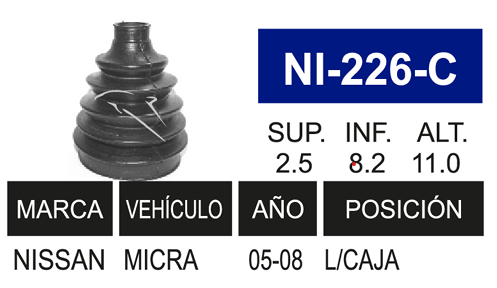 Imagen de NI-226-C MACH. L/C IZQ. Y DER.  MICRA 04-08