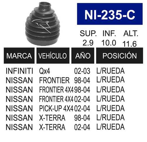 Imagen de NI-235-C MACH. L/R   X-TERRA, X-TRAIL 00-07