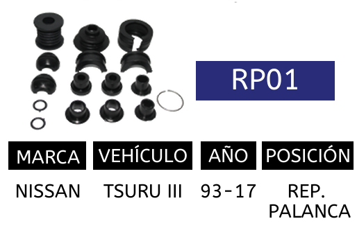 Imagen de RP01 REP PALANCA TSURU III  03-17
