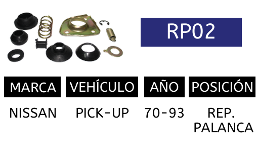 Imagen de RP02 REP. DE PALANCA NISSAN PICK-UP