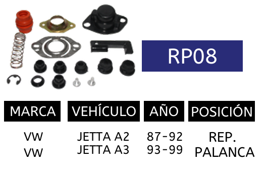 Imagen de RP08 REP. PALANCA GOLF JETTA A2 A3 87-