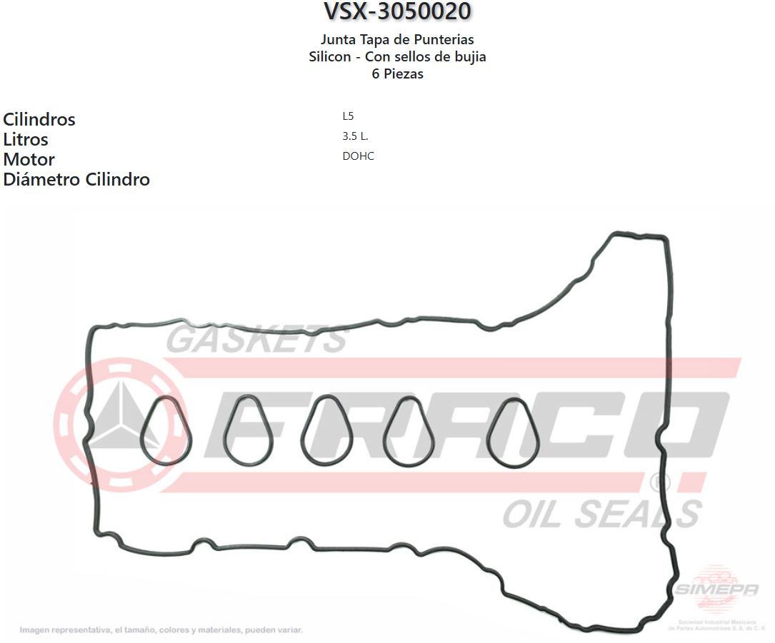 Imagen de VSX-3050020 GM L5, 20V, Colorado, Canyon,3.5