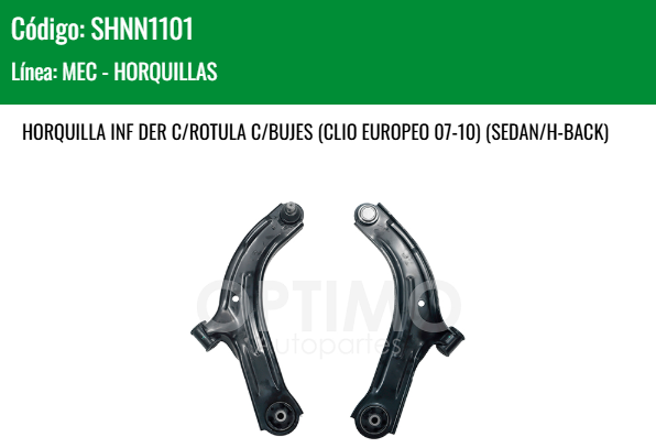 Imagen de SHNN1101 HORQUILLA INF DER C/ROTULA