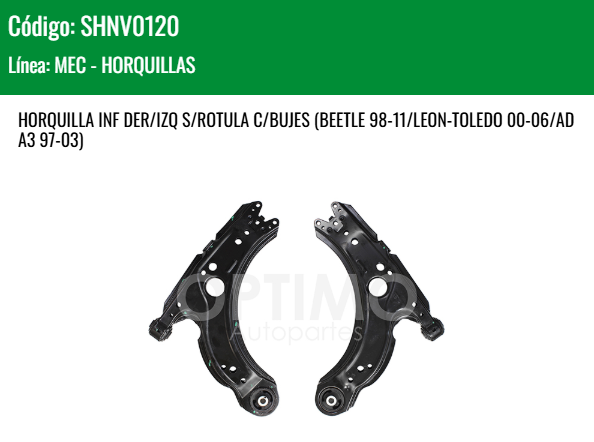 Imagen de SHNV0120 HORQ. INF DER/IZQ 1J0407151-S